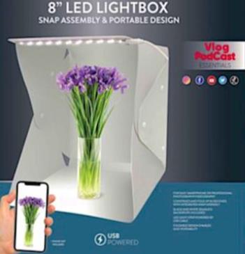 VivitarĀ® 8" LED Foldable Lightbox 1 VivitarĀ® 8" LED Foldable Lightbox 1