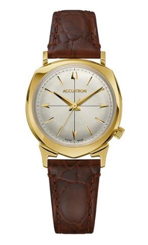 Citizen® Accutron Legacy Collection Automatic Watch, Gold-Tone Case w/Black Croco-Embossed Strap 2 Citizen® Accutron Legacy Collection Automatic Watch, Gold-Tone Case w/Black Croco-Embossed Strap 2