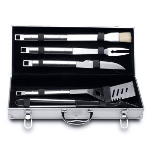 BergHoff Essentials 6Pc 18/10 Ss Bbq Set/Case, Cubo 2 BergHoff Essentials 6Pc 18/10 Ss Bbq Set/Case, Cubo 2