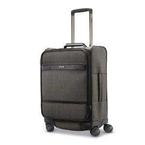 Hartmann Herringbone Deluxe Domestic Carry On Expandable Spinner Luggage - Black Herringbone 2 Hartmann Herringbone Deluxe Domestic Carry On Expandable Spinner Luggage - Black Herringbone 2