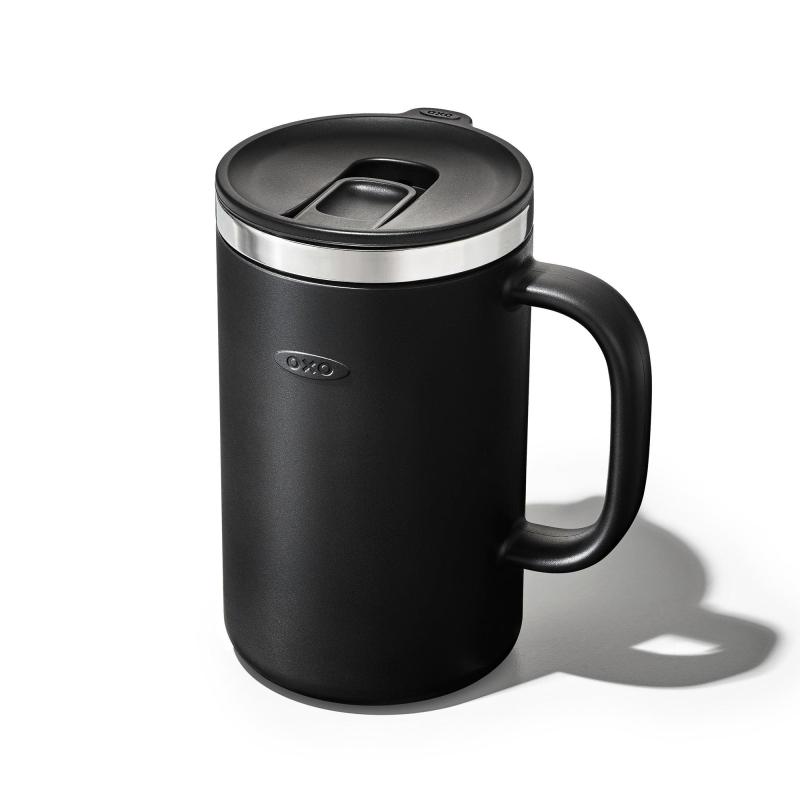 OXO Strive 16 Oz. Coffee Mug W/ Handle Onyx 2 OXO Strive 16 Oz. Coffee Mug W/ Handle Onyx 2