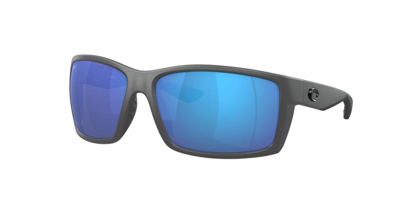 Costa Del Mar Reefton Sunglasses - (Frame) Matte Gray; (Lens) Blue Mirror Glass 580G 2 Costa Del Mar Reefton Sunglasses - (Frame) Matte Gray; (Lens) Blue Mirror Glass 580G 2