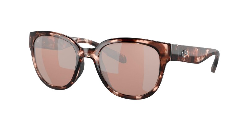 Costa Del Mar Salina Sunglasses - (Frame) Coral Tortoise; (Lens) Copper Silver Mirror, 580P 2 Costa Del Mar Salina Sunglasses - (Frame) Coral Tortoise; (Lens) Copper Silver Mirror, 580P 2