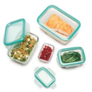 OXO Good Grips 8pc SNAP Glass Rectangle Container Set 2 OXO Good Grips 8pc SNAP Glass Rectangle Container Set 2