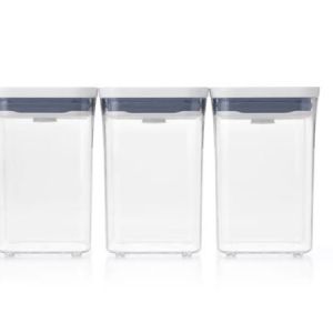 OXO Good Grips 3pc Square Short POP Container Set 2 OXO Good Grips 3pc Square Short POP Container Set 2