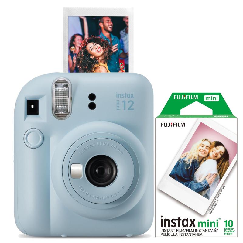FujiFilm Instax Mini 12 Instant Camera W/ 10 Count Film Pastel Blue 2 FujiFilm Instax Mini 12 Instant Camera W/ 10 Count Film Pastel Blue 2