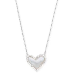 Kendra Scott Ari Heart Short Silver Pendant Necklace 2 Kendra Scott Ari Heart Short Silver Pendant Necklace 2