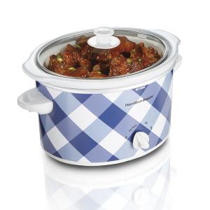 Hamilton Beach® Gingham Blue 3 Qt. Slow Cooker 2 Hamilton Beach® Gingham Blue 3 Qt. Slow Cooker 2
