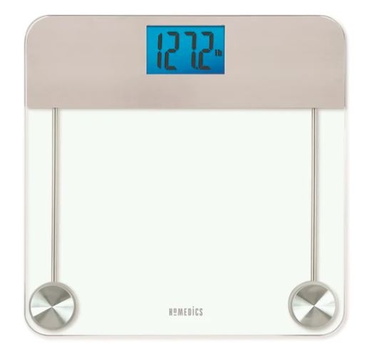 Homedics Stainless Steel/Glass Digital Bathroom Scale 1 Homedics Stainless Steel/Glass Digital Bathroom Scale 1