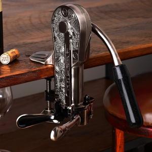 Wine Enthusiast Legacy Corkscrew With Black Marble Handle (Pewter) 2 Wine Enthusiast Legacy Corkscrew With Black Marble Handle (Pewter) 2