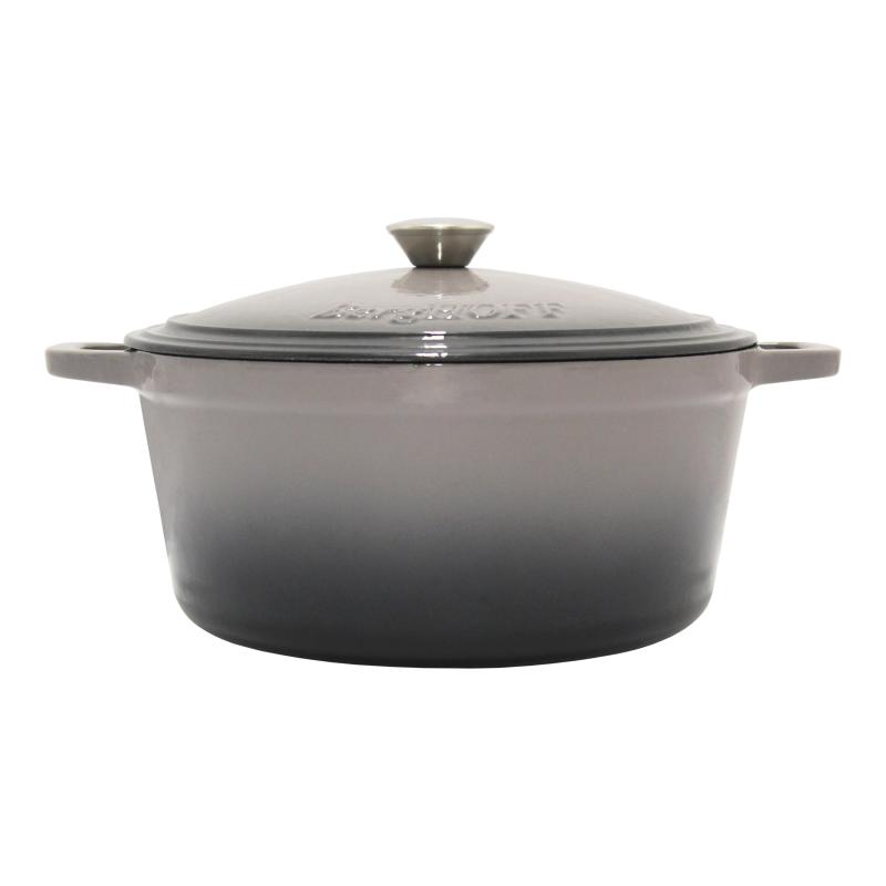 BergHoff® Neo 7Qt Cast Iron Round Cov Dutch Oven Oyster 2 BergHoff® Neo 7Qt Cast Iron Round Cov Dutch Oven Oyster 2
