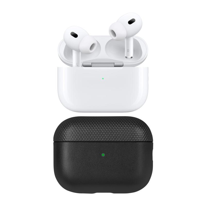 Apple Airpods Pro 2Nd Generation W/ Classic Leather Case Black 2 Apple Airpods Pro 2Nd Generation W/ Classic Leather Case Black 2