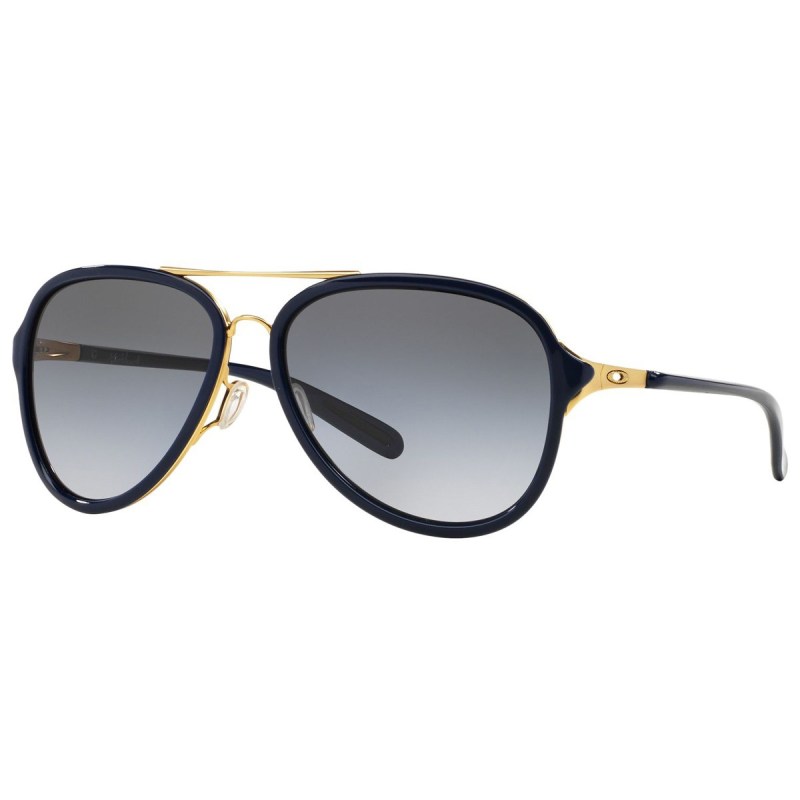 Oakley® Kickback Sunglasses - Gold/Navy w/ Black/Gray Gradient Lens 1 Oakley® Kickback Sunglasses - Gold/Navy w/ Black/Gray Gradient Lens 1