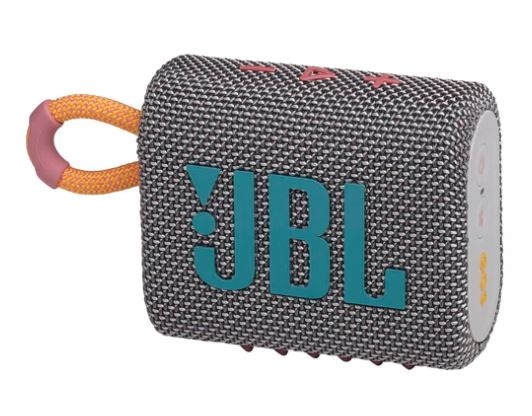JBL GO 3 Waterproof Portable Bluetooth Speaker Gray 1 JBL GO 3 Waterproof Portable Bluetooth Speaker Gray 1