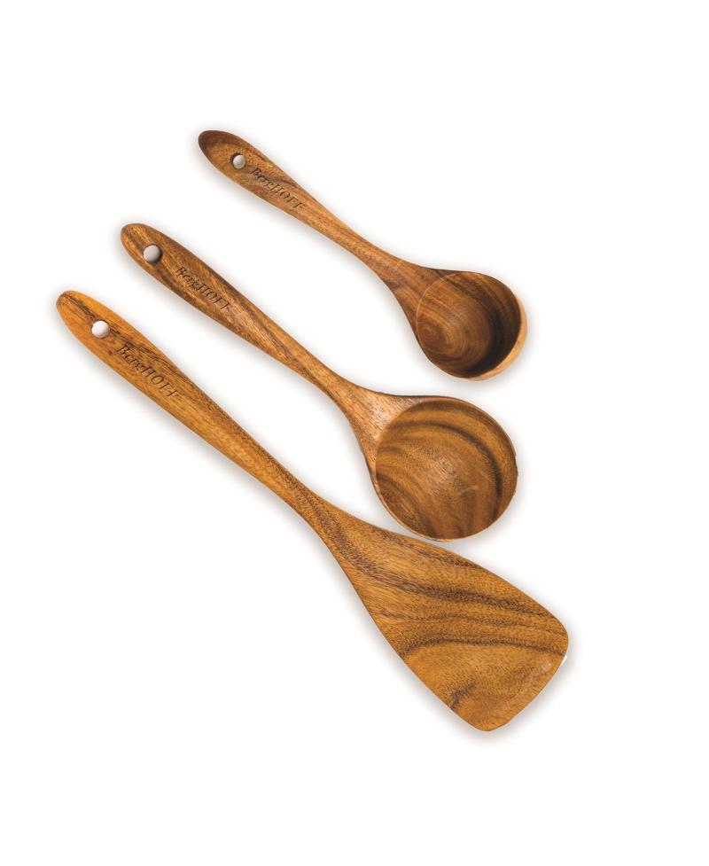 BergHoff Bamboo 3Pc Wooden Utensil Set : Spatula, Spoon & Ladle 2 BergHoff Bamboo 3Pc Wooden Utensil Set : Spatula, Spoon & Ladle 2