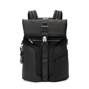 Tumi Alpha Bravo Logistics Flap Lid Backpack- Black 2 Tumi Alpha Bravo Logistics Flap Lid Backpack- Black 2