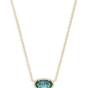 Kendra Scott Elisa London Blue Short Pendant Necklace 2 Kendra Scott Elisa London Blue Short Pendant Necklace 2