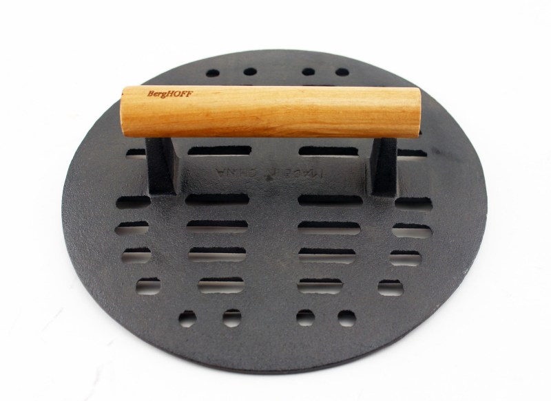 BergHoff Cast Iron Slotted Steak Press 2 BergHoff Cast Iron Slotted Steak Press 2