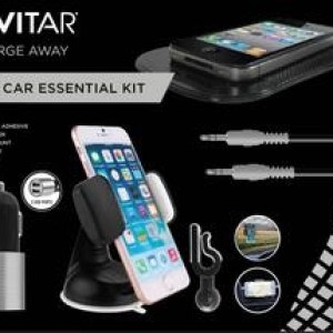 Vivitar® Silver 5 Piece Car Essential Kit w/Phone Mounts 1 Vivitar® Silver 5 Piece Car Essential Kit w/Phone Mounts 1