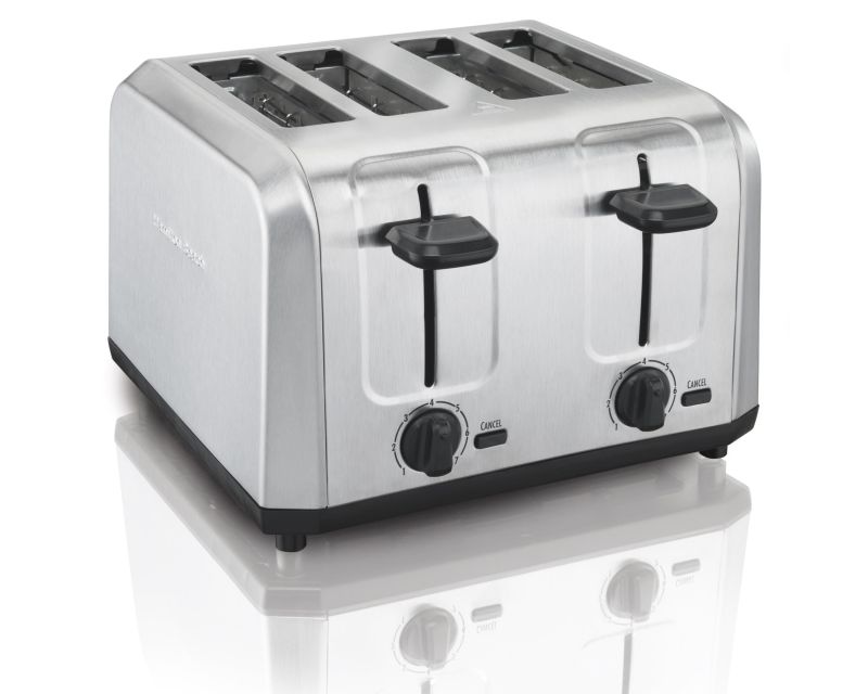 Hamilton Beach® Brushed Stainless Steel 4-Slice Toaster w/Extra Wide Slots 2 Hamilton Beach® Brushed Stainless Steel 4-Slice Toaster w/Extra Wide Slots 2