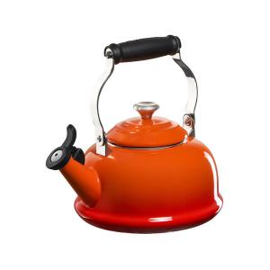Le Creuset Classic Whistling Kettle W/ Metal Finishes Flame 2 Le Creuset Classic Whistling Kettle W/ Metal Finishes Flame 2
