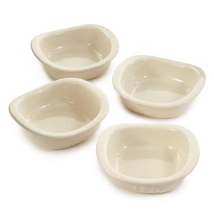 BergHoff Leo Balance Stonware E 4Pc Ramekin Crème Brulé Set 4.25", 7Oz., Moonbeam 2 BergHoff Leo Balance Stonware E 4Pc Ramekin Crème Brulé Set 4.25", 7Oz., Moonbeam 2