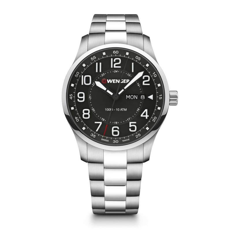 Victorinox Swiss Army Corporate Gifts Attitude Large Black Dial Stainless Steel Bracelet Watch 2 Victorinox Swiss Army Corporate Gifts Attitude Large Black Dial Stainless Steel Bracelet Watch 2