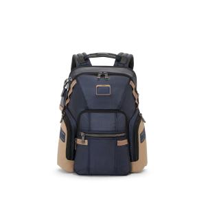 Tumi Alpha Bravo Navigation Backpack- Midnight Navy/Khaki 2 Tumi Alpha Bravo Navigation Backpack- Midnight Navy/Khaki 2