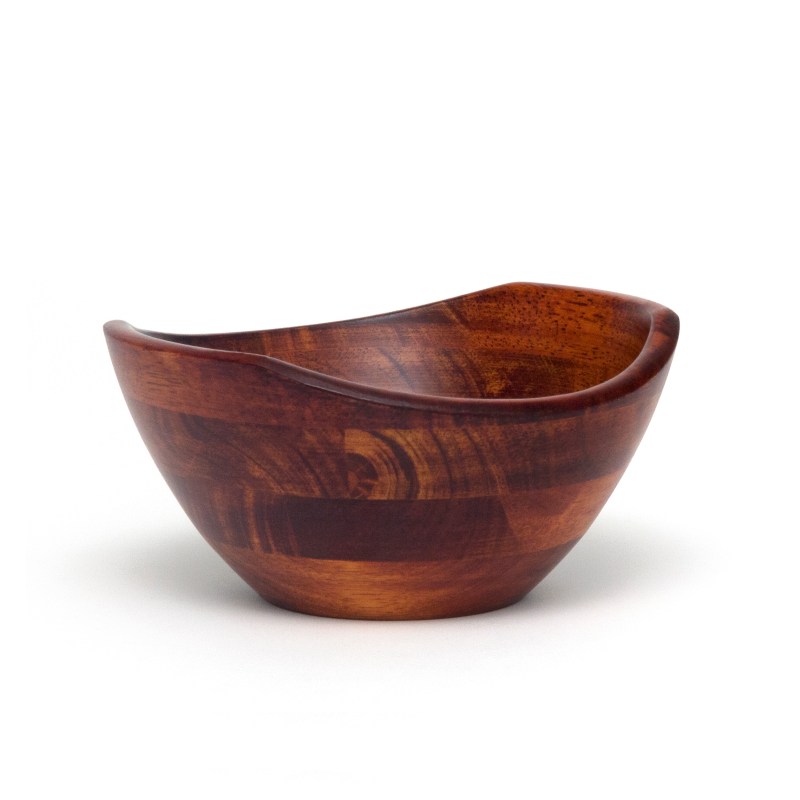 Lipper Cherry Finish Small Wavy Rim Bowl 1 Lipper Cherry Finish Small Wavy Rim Bowl 1