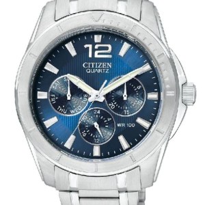 Citizen® Men%27s Quartz Stainless Steel Watch w/Blue Dial 1 Citizen® Men%27s Quartz Stainless Steel Watch w/Blue Dial 1