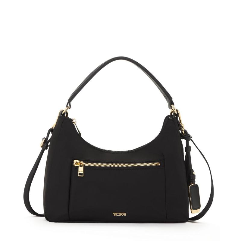 Tumi Voyageur Adelaide Hobo Crossbody- Black/Gold 2 Tumi Voyageur Adelaide Hobo Crossbody- Black/Gold 2