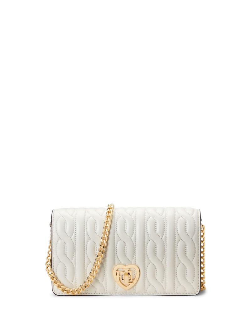 Ralph Lauren Quilted Crossbody Turn-Lock Tech Case - Vanilla White 2 Ralph Lauren Quilted Crossbody Turn-Lock Tech Case - Vanilla White 2
