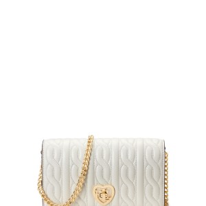 Ralph Lauren Quilted Crossbody Turn-Lock Tech Case - Vanilla White 2 Ralph Lauren Quilted Crossbody Turn-Lock Tech Case - Vanilla White 2