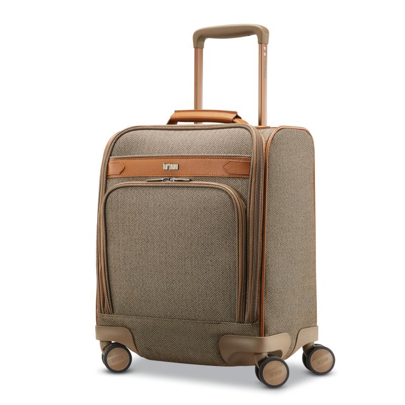 Hartmann Herringbone Deluxe Underseat Carry On Spinner Luggage 2 Hartmann Herringbone Deluxe Underseat Carry On Spinner Luggage 2