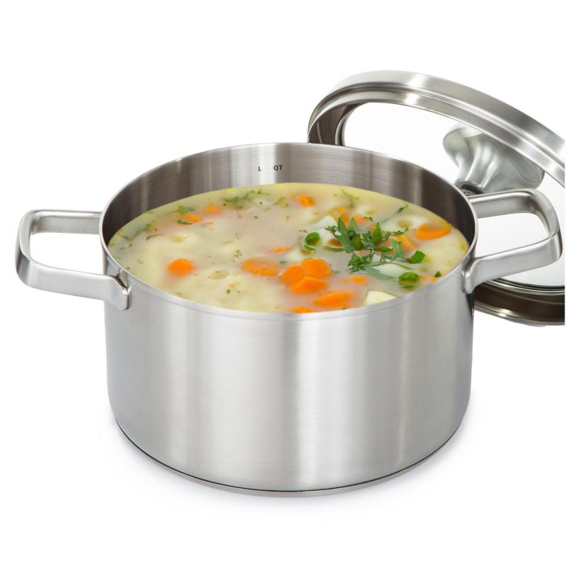 BergHoff Leo Graphite 8" Recycled Ss Cov Saucepan, 3.6Qt 2 BergHoff Leo Graphite 8" Recycled Ss Cov Saucepan, 3.6Qt 2