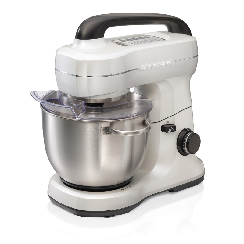 Hamilton Beach Stand Mixer w/4 Quart Stainless Steel Bowl, 7 Speeds, 300 Watt Motor - Pearly White 2 Hamilton Beach Stand Mixer w/4 Quart Stainless Steel Bowl, 7 Speeds, 300 Watt Motor - Pearly White 2