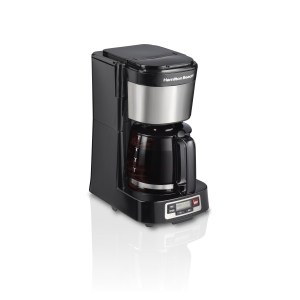 Hamilton Beach 5 Cup Compact Coffee Maker With Programmable Clock & Glass Carafe, Programmable Coffe 2 Hamilton Beach 5 Cup Compact Coffee Maker With Programmable Clock & Glass Carafe, Programmable Coffe 2