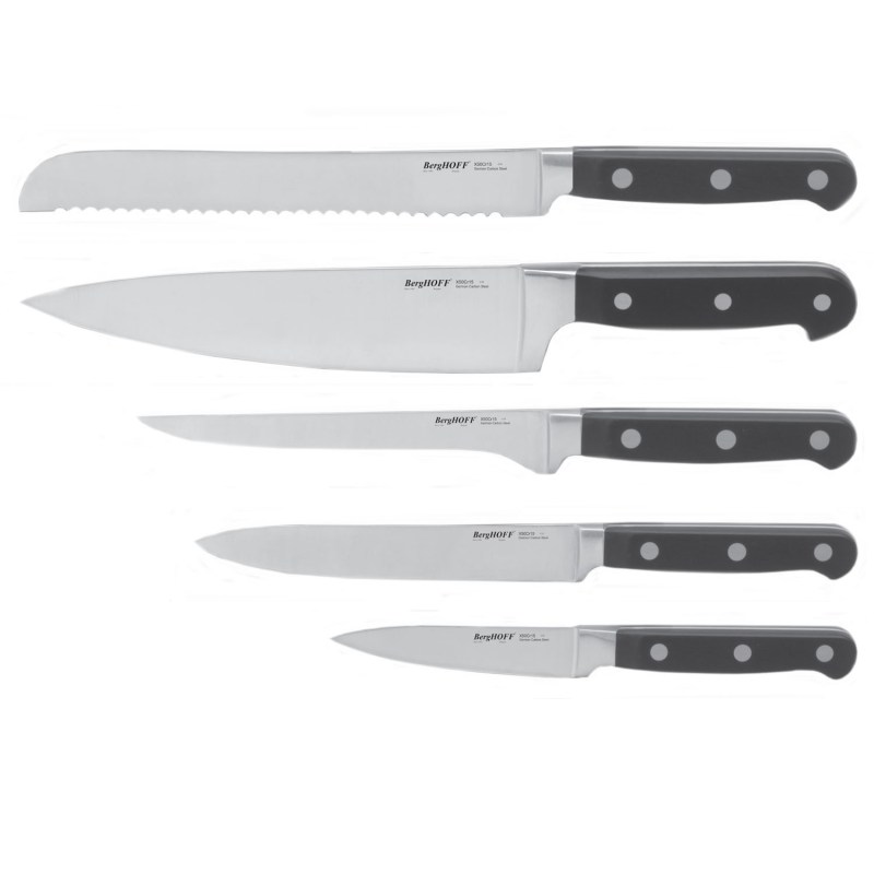 BergHoff Contempo 5Pc German Steel Knife Set 2 BergHoff Contempo 5Pc German Steel Knife Set 2