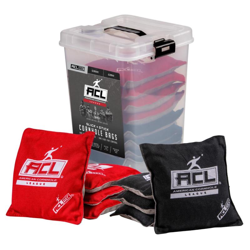 Escalade Sports Acl - Rec Stick-N-Slick Cornhole Bags - Red/Black 2 Escalade Sports Acl - Rec Stick-N-Slick Cornhole Bags - Red/Black 2