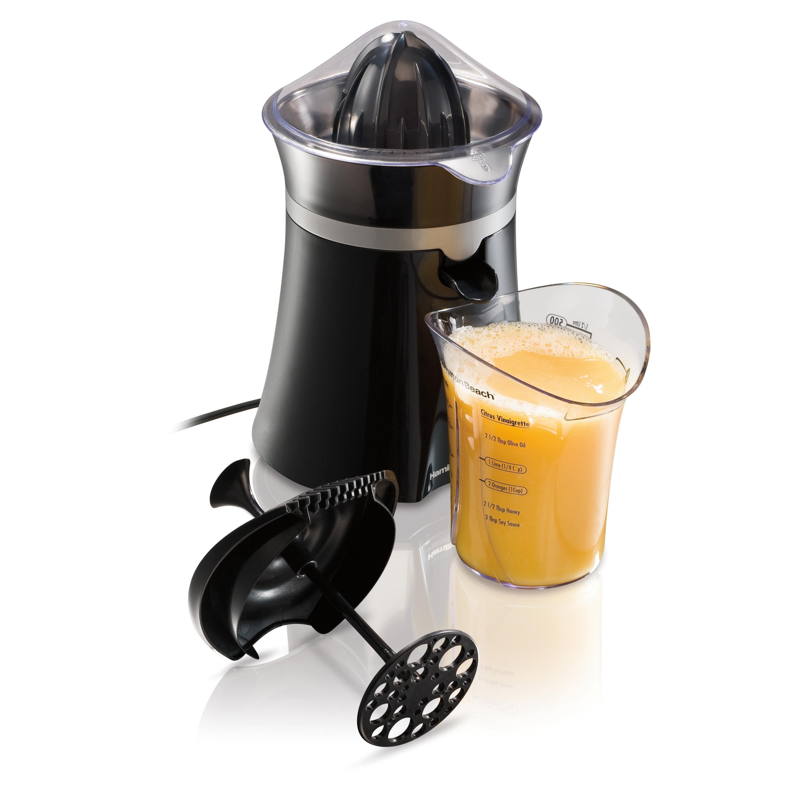 Hamilton Beach Electric Citrus Juicer w/Salad Dressing Mixer, Orange Juicer, Lemon Juicer 2 Hamilton Beach Electric Citrus Juicer w/Salad Dressing Mixer, Orange Juicer, Lemon Juicer 2