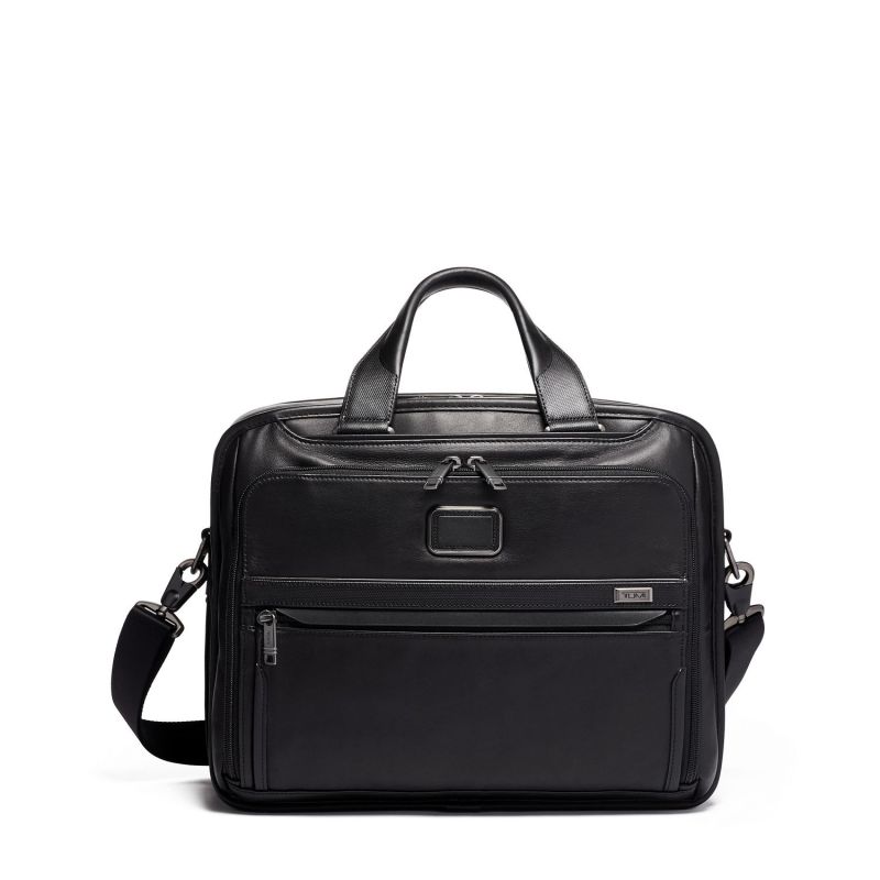 TUMI™ Alpha 3 Organizer Leather Briefcase 2 TUMI™ Alpha 3 Organizer Leather Briefcase 2