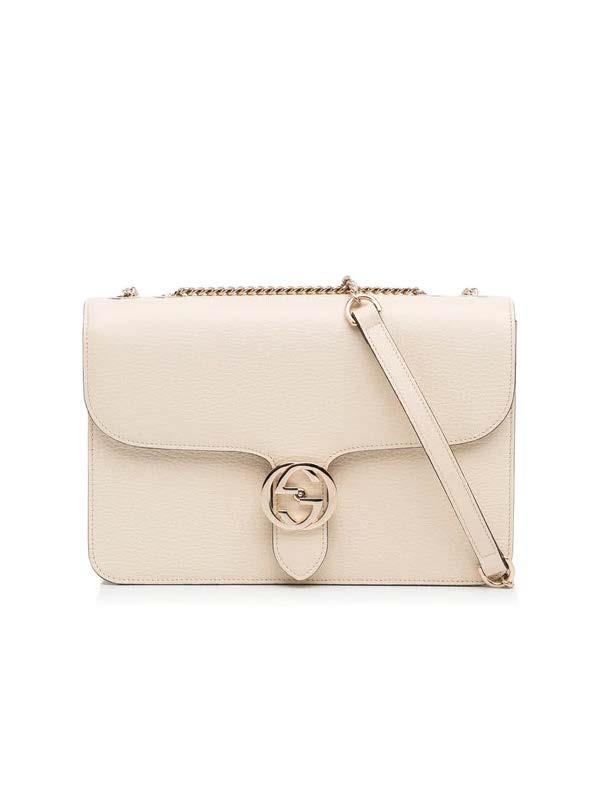 Gucci Interlocking G Chain Shoulder Bag - Ivory 2 Gucci Interlocking G Chain Shoulder Bag - Ivory 2