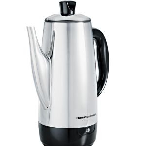 Hamilton Beach® Stainless Steel 12 Cup Percolator w/Cool Touch Handle 2 Hamilton Beach® Stainless Steel 12 Cup Percolator w/Cool Touch Handle 2