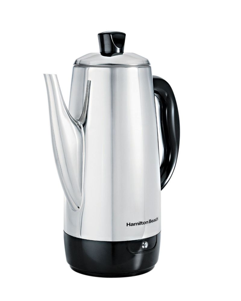 Hamilton Beach® Stainless Steel 12 Cup Percolator w/Cool Touch Handle 2 Hamilton Beach® Stainless Steel 12 Cup Percolator w/Cool Touch Handle 2