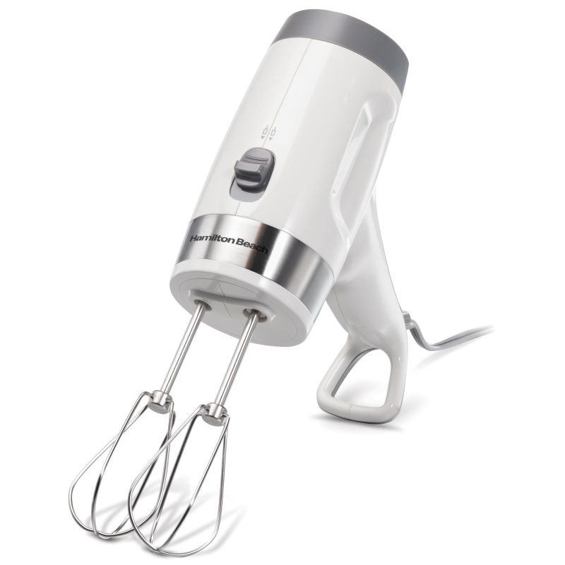 Hamilton Beach® White 6-Speed Ergonomic Hand Mixer 2 Hamilton Beach® White 6-Speed Ergonomic Hand Mixer 2