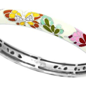 Belle Etoile Butterfly Kisses Stackable Bangle 2 Belle Etoile Butterfly Kisses Stackable Bangle 2