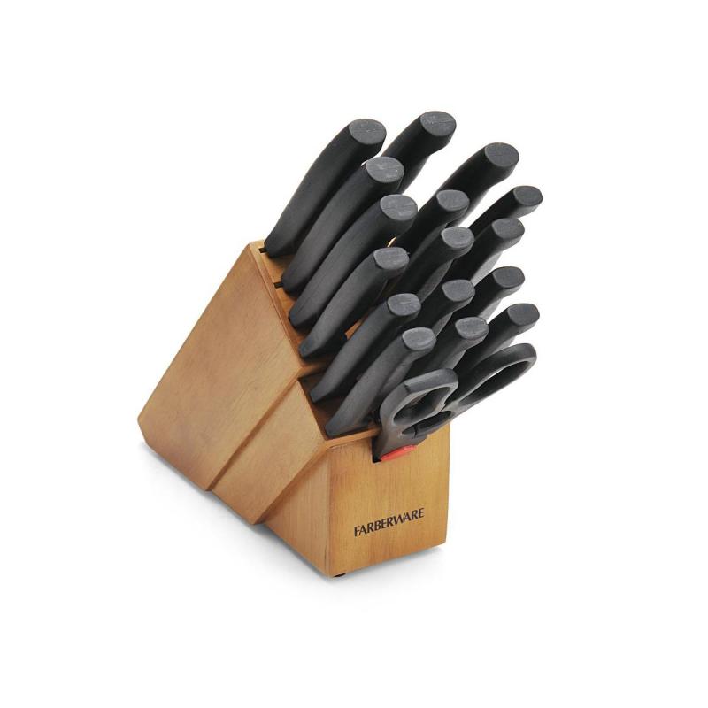 Farberware Never Needs Sharpening 18Pc Knife Block Set 2 Farberware Never Needs Sharpening 18Pc Knife Block Set 2