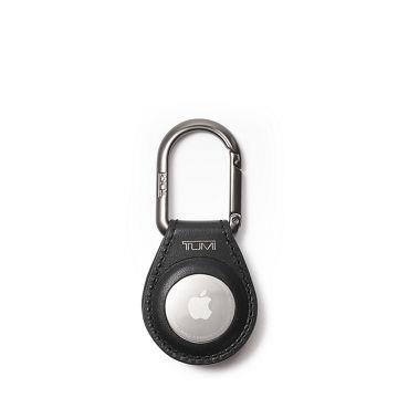 Tumi Travel Access. Circular Tag Case- Black/Gunmetal Leather 2 Tumi Travel Access. Circular Tag Case- Black/Gunmetal Leather 2