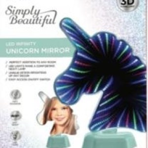 Vivitar® LED Infinity Seafoam Green Unicorn Shaped Vanity Mirror 1 Vivitar® LED Infinity Seafoam Green Unicorn Shaped Vanity Mirror 1