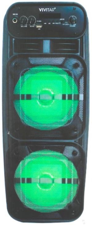VivitarĀ® Light-Up Bluetooth Stereo Party Speaker 1 VivitarĀ® Light-Up Bluetooth Stereo Party Speaker 1